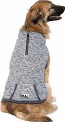 Eddie Bauer Heathered Radiator 3/4 Zip Dog Hoodie, Grey, XX-Large