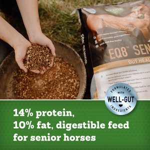 Buckeye Nutrition EQ8 Gut Health Multi-Textured Senior Horse Feed, 50-lb bag