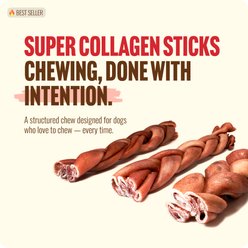 Natural Farm 12-inch Braided Super Collagen Dog Chew Treats, 10 count slide 2 of 9