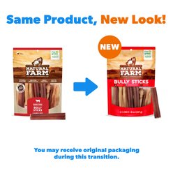 Natural Farm 2 to 4-in Beef Bully Sticks Dog Treats, 8-oz slide 2 of 9