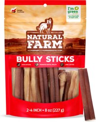 Natural Farm 2 to 4-in Beef Bully Sticks Dog Treats, 8-oz
