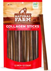 Natural Farm Collagen Sticks Dog Treats, 12-in, 12 count