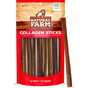 Natural Farm Collagen Sticks Dog Treats, 12-in, 12 count