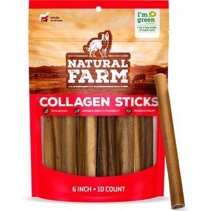 Natural Farm Collagen Sticks Dog Treats, 6-in, 10 count