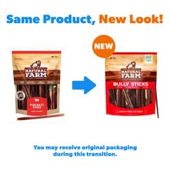 Natural Farm Extra Thin Pixie Bully Sticks Dog Treats, 6-in, 30 count slide 2 of 9