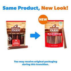 Natural Farm Odor-Free Bully Sticks Dog Treats, 7-in, 10 count slide 2 of 9