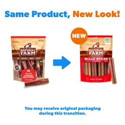 Natural Farm Odor-Free Bully Sticks Dog Treats, 4-in, 10 count slide 2 of 9
