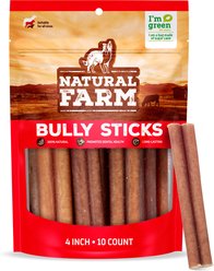 Natural Farm Odor-Free Bully Sticks Dog Treats, 4-in, 10 count