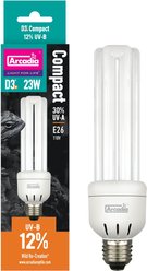Arcadia Reptile D3+ 12% Compact Reptile Bulb, 23 Watt