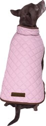 Eddie Bauer Bandon Quilted Windbreaker Dog Coat, Dusty Pink, X-Small