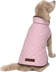 Eddie Bauer Bandon Quilted Windbreaker Dog Coat, Dusty Pink, Medium