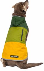 PetRageous Designs Eddie Bauer PET Ravenna Waterproof Dog Windbreaker Coat, Green & Yellow, X-Large slide 1 of 6