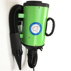 Flying Pig Grooming One Wall Mount Dog Grooming Dryer, Green