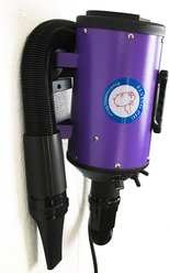 Flying Pig Grooming One Wall Mount Dog Grooming Dryer, Purple
