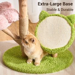 Hittite Indoor 30-in Flower Faux-Fur Cat Tree Tower with Scratching Post, Wood Sculpted Branch & Scratching Board, Sakura Pink slide 2 of 9