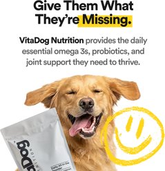 VitaDog Nutrition Custom Blend Oil Liquid Supplement for Dogs, 1-fl oz bottle slide 2 of 9