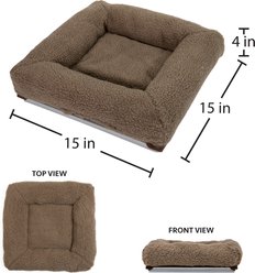 Kitty City Polyester & Plastic Removable Bed Cat Perch Cushion Platform, Brown slide 2 of 9