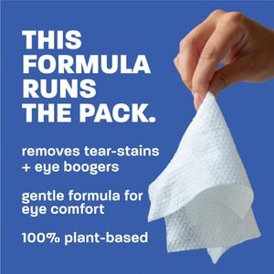 TropiClean Tearless Dog & Cat Eye Wipes, White, 50 count
