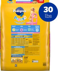 Pedigree Puppy Growth & Protection Chicken & Vegetable Flavor Dry Dog Food, 30-lb bag slide 2 of 9