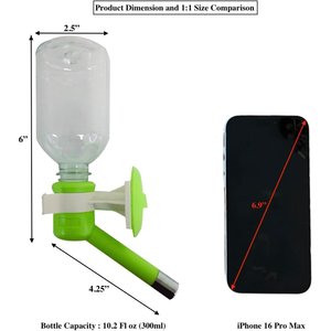 Choco Nose No Drip Dog & Cat Water Bottle, Color Varies, 16mm Nozzle, 10.2-fl oz