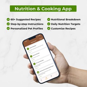 ChefPaw Stainless Steel Dog Food Maker, 6.4-lb, Black/White