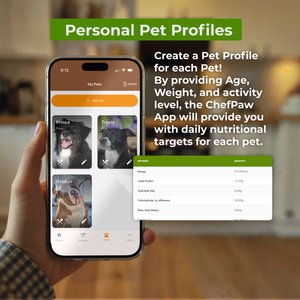 ChefPaw Stainless Steel Dog Food Maker, 6.4-lb, Black/White