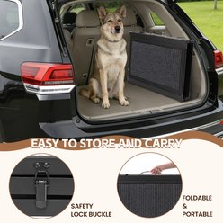 Heeyoo Folding Dog Ramp for Car with Non-Slip Rug Surface, Black, 60 x 17-in slide 2 of 7