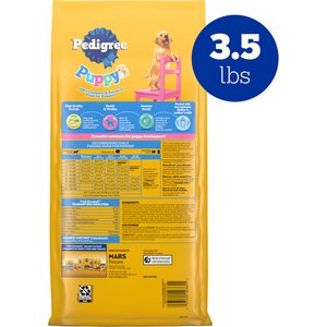 Pedigree Puppy Growth & Protection Chicken & Vegetable Flavor Dry Dog Food, 3.5-lb bag
