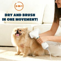 Decflow 2 in 1 3-Speed Constant Temperature Dog & Cat Hair Dryer & Comb, white slide 2 of 7