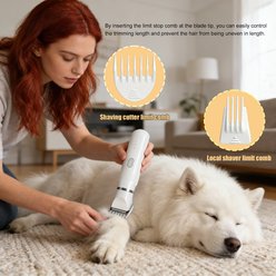 Decflow 4 in 1 Dog & Cat Grooming Kit, white slide 2 of 7