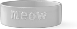 Fringe Studio Meow Gray Stoneware Cat Bowl, Multicolor, Small: 1.5-cup slide 2 of 3