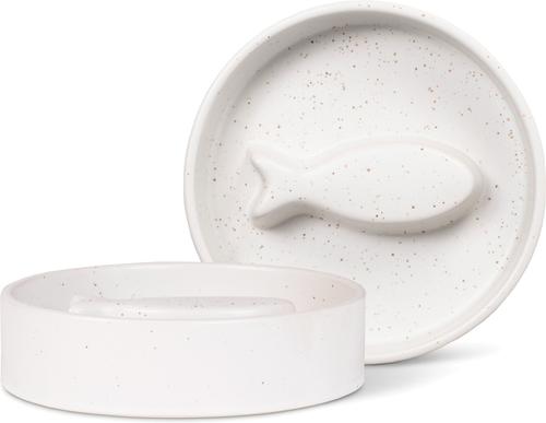 collapsible bowl and plate with fish bones on it CanCooker Batter Ideal for evenly applying batter to fish Collapsible Bowl Plate, Portable Camping