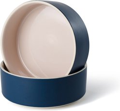 Fringe Studio Minimal Midnight Stoneware Dog Bowl, Multicolor, Medium: 4.5-cup