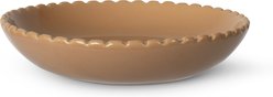 Fringe Studio Light Coral Stoneware Cat Saucer, Multicolor, Small