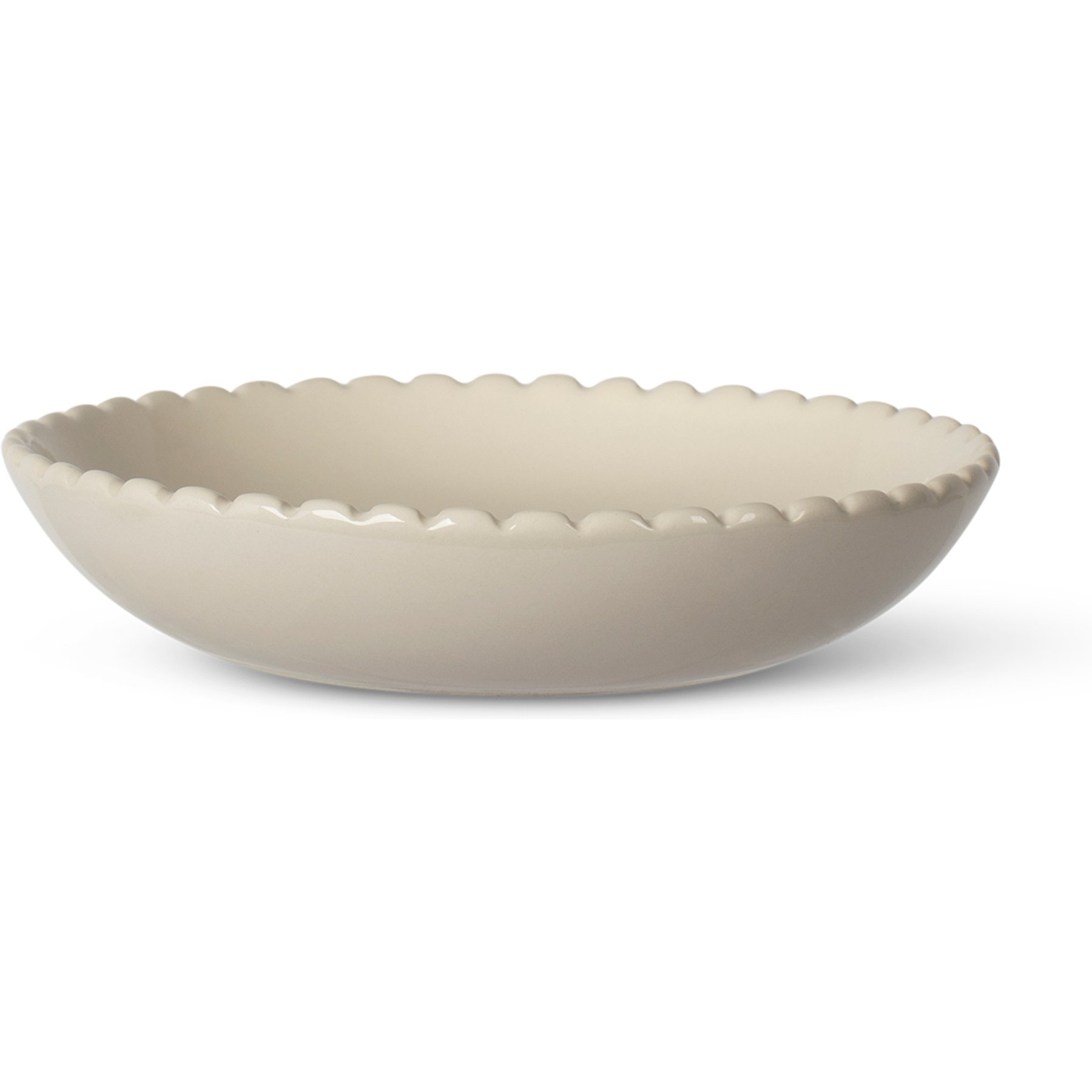Fringe Studio Ivory Stoneware Cat Saucer, Multicolor, Small