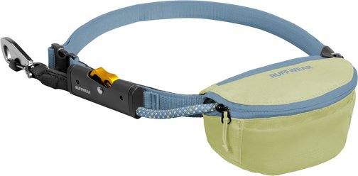 Ruffwear Hitch Hiker Polyester Reflective Retractable Dog Leash, 12-ft long, 1/4-in wide, Sunny Lime