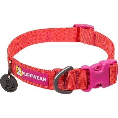 Ruffwear Ruffwear Front Range Flex Collar Polyester Dog Collar, Rose Violet, 20 to 26-in neck, 1-in wide