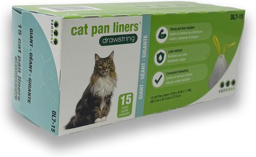 VAN NESS Drawstring Cat Pan Liners, X-Large, 15 count - Chewy.com
