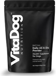 VitaDog Nutrition Daily All-in-One Powder Beef Flavor Supplement for Dogs, 21.2-oz bag