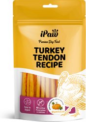 iPaw Turkey Tendon with Pumpkin Strip Soft & Chewy Dog Treats, 3.53-oz bag