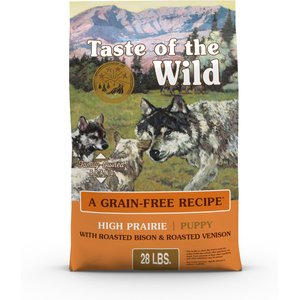 Taste of the Wild High Prairie Puppy Formula Grain-Free Dry Dog Food, 28-lb bag