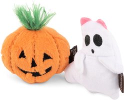 P.L.A.Y. Pet Lifestyle and You Feline Frenzy Halloween Boo Crew Cat Plush Toy with Catnip, Multicolor, 2 count