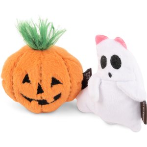 P.L.A.Y. Pet Lifestyle and You Feline Frenzy Halloween Boo Crew Cat Plush Toy with Catnip, Multicolor, 2 count
