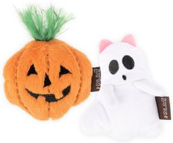 P.L.A.Y. Pet Lifestyle and You Feline Frenzy Halloween Boo Crew Cat Plush Toy with Catnip, Multicolor, 2 count slide 2 of 3