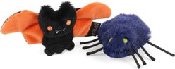 P.L.A.Y. Pet Lifestyle and You Feline Frenzy Halloween Creepy Critters Cat Plush Toy with Catnip, Multicolor, 2 count