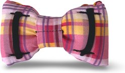 Slobber Threads Plaid Slip On Dog Bowtie, Pink slide 2 of 2