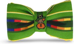 Slobber Threads Leprechaun Slip On Dog Bowtie, Green