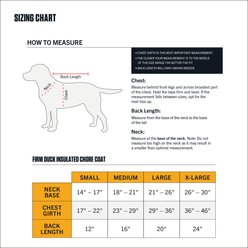 Carhartt Firm Duck Solid Waterproof Insulated Weather Resistant Jacket Dog Chore Coat, Hunter Orange / Brass, Medium slide 2 of 5
