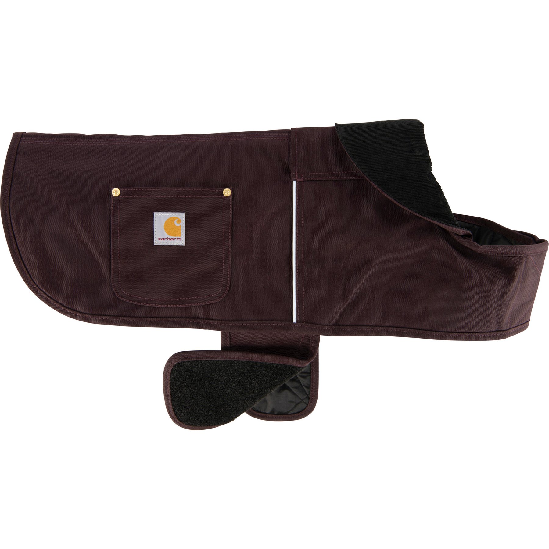 Carhartt Firm Duck Solid Waterproof Insulated Weather Resistant Jacket Dog Chore Coat, Deep Wine, Large