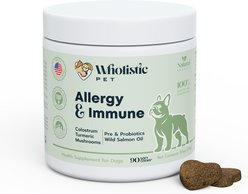 Wholistic Pet Bacon Flavored Air-Dried Soft Chew Allergy & Immune Support Supplement for Dogs, 90 count slide 2 of 4